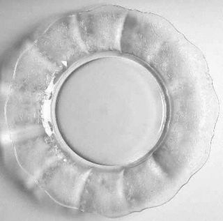 Cambridge Wildflower Clear Salad Plate   Stem #3121, Clear,  Etched,No Gold Trim