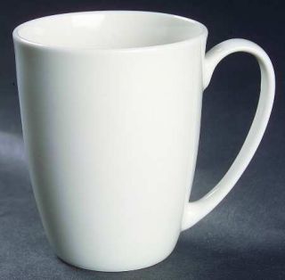 Pier 1 New Essentials Coupe Mug, Fine China Dinnerware   Solid White,Smooth,Coup