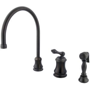 Elements of Design ES3815ALBS Universal One Handle Kitchen Faucet With Spray