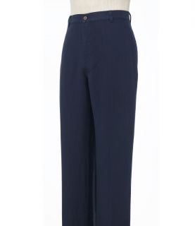 VIP Washed Linen Plain Front Pants Extended Sizes JoS. A. Bank