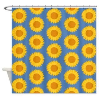  Sunflowers on Blue. Shower Curtain  Use code FREECART at Checkout