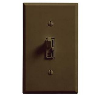 Lutron AY103PBR Dimmer Switch, 1000W 3Way Ariadni Toggle Dimmer Brown