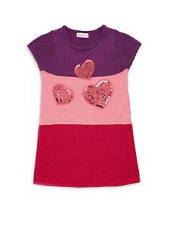 Toddlers & Little Girls Colorblock Heart Dress  