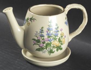 Lenox China Spice Garden (Giftware) Coffee Pot Flower Pot & Underplate, Fine Chi