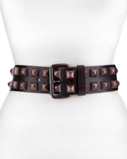 Perry Studded Leather Hip Belt, Tmoro