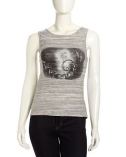 Heathered Sketched Fairy Print Tank