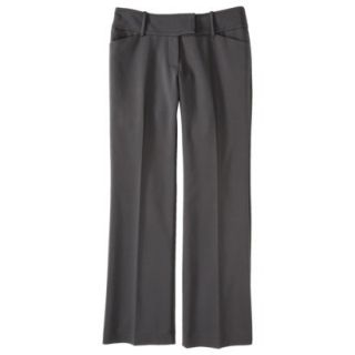 Mossimo Womens Double Weave Curvy Flare Pant   Railroad Gray 16 Long