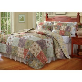 Greenland Home Fashions Blooming Prairie   2 Piece Quilt Set   GL 0809CK, King
