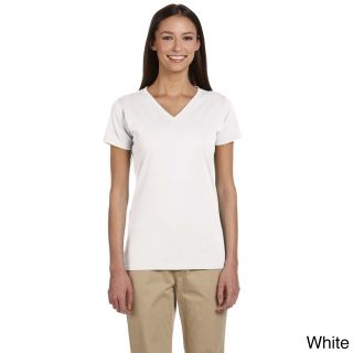 Womens Organic Cotton Short Sleeve V neck T shirt