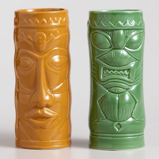 Ceramic Tiki Coolers, Set of 4   World Market