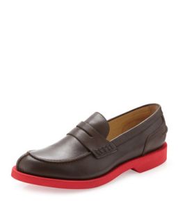 Leather Penny Loafer, Brown