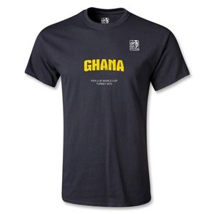 Euro 2012   FIFA U 20 World Cup 2013 Ghana T Shirt (Black)