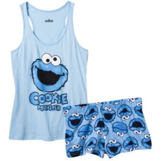 Sesame Street Juniors Tank/Short Pajama Set   Cookie Monster S(3 5)