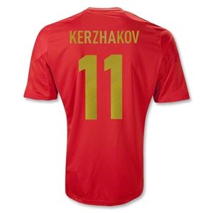 adidas Russia 2012 KERZHAKOV Home Soccer Jersey