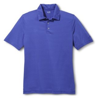 C9 By Champion Mens Advanced Duo Dry Striped Golf Polo   Steel Blue L
