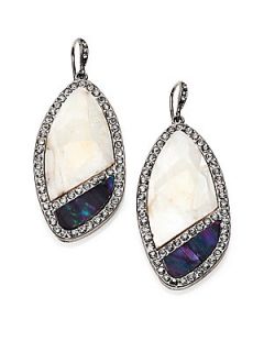 ABS by Allen Schwartz Jewelry Mother of Pearl Pave Drop Earrings  