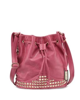 Willow Studded Bucket Bag, Mulberry