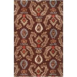 Hand tufted Brown Genio Polyester Rug (5 X 8)