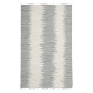 Safavieh Flatweave Ikat Stripe Area Rug   Gray (5x8)