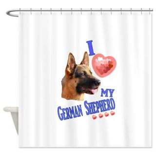  I love my German Shepherd 1 Shower Curtain  Use code FREECART at Checkout