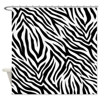  Black and White Zebra Shower Curtain  Use code FREECART at Checkout