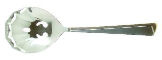 Retroneu Concept (Stainless Gold Accent) Pierced Solid Serving Spoon   Stainless