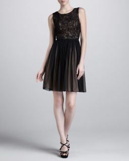 Dress with Lace Bodice