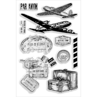 Stampendous Perfectly Clear Stamps 4x6 Sheet air Travel