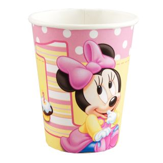 Disney Minnies 1st Birthday 9 oz. Cups