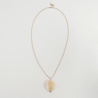 Gold Leaf Pendant Necklace   World Market