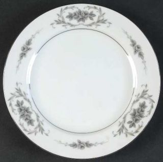 Gildhar Elsinore Salad Plate, Fine China Dinnerware   Platinum Trim, Rim Shape,