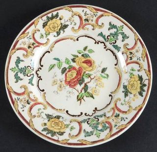 Wedgwood Camelia Bread & Butter Plate, Fine China Dinnerware   Pink & Yellow Flo