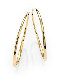 Roberto Coin 18K Yellow Gold Hoop Earrings/2.5   Gold