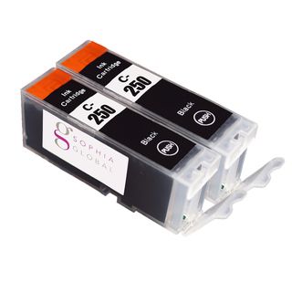 Sophia Global Compatible Ink Cartridge Replacement For Pgi 250 (2 Large Black) (BlackPrint yield Up to 300 pagesModel SGCanonPGI250BPack of Two (2)We cannot accept returns on this product. )
