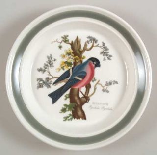 Portmeirion Birds Of Britain (Green Band On Rim) Bread & Butter Plate, Fine Chin