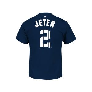 New York Yankees Derek Jeter Majestic MLB Kids Derek Jeter Pinstripe Player T Shirt