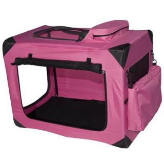 Pink Deluxe Portable Soft Crate