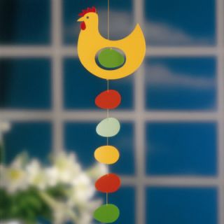 Flensted Mobiles Prize Hen Mobile in Yellow f039Yellow