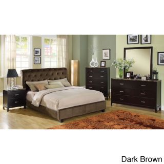 Martvili Contemporary Style Queen Bed With Dresser, Night Stand And Mirror
