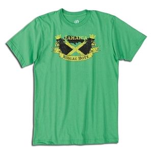 Objectivo Jamaica Reggae Boys Lions T Shirt (Green)