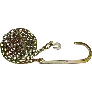 B/A Products Chains with Hooks   8ft. Chain w/ 15 Inch J Hook and Grab Hook,