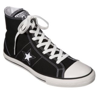 Mens Converse One Star Hi Top Lace up shoe   Black 11