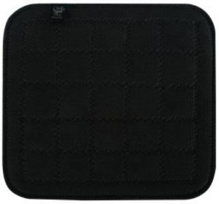 San Jamar Flexible Hot Pad w/ Textured Material, Protects 500 F for 30 Sec, 7 in Sq, Black