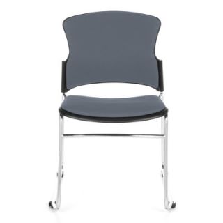 OFM MultiUse Office Stacking Chair 310 F, 310 FA Seat Color Black, Arms Wit
