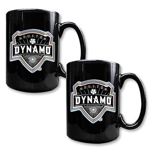 hidden Houston Dynamo 2 pc. Black Ceramic Mug Set