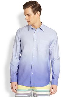 Faconnable Cotton Ombré Sportshirt   Purple