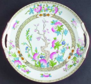 Noritake Inwood Handled Cake Plate, Fine China Dinnerware   Indian Tree,Multicol