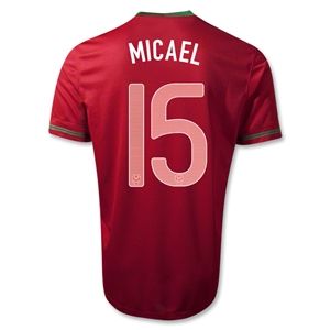 Nike Portugal 12/14 MICAEL Home Soccer Jersey