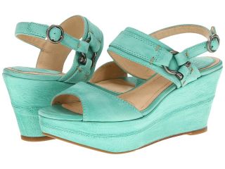 Frye Carlie Sling Womens Wedge Shoes (Green)