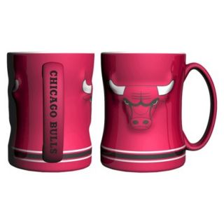 Boelter Brands NBA 2 Pack Chicago Bulls Sculpted Coffee Mug   Red (14 oz)